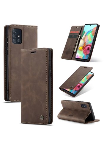  CaseMe Portfel Retro Slim do A71 Brown 