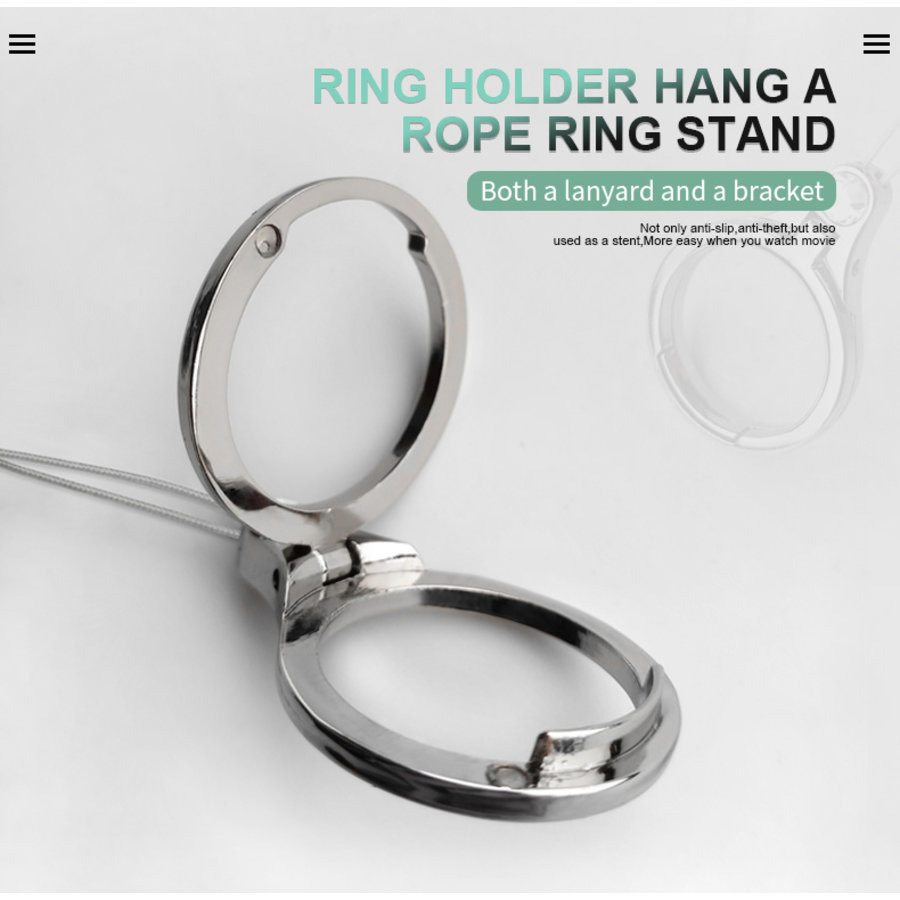 Ring Houder Touwtje Rose Gold