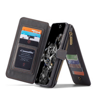 2 in 1 Zipper Wallet für Samsung S20 Ultra Schwarz