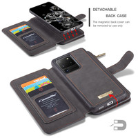 2 in 1 Zipper Wallet voor Samsung S20 Ultra Zwart