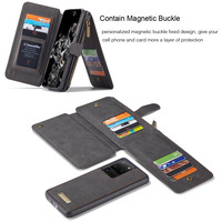 2 in 1 Zipper Wallet for Samsung S20 Ultra Black