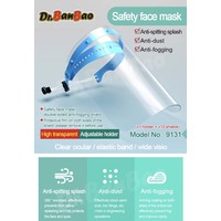 Protector facial médico 1 soporte y 10 pantallas