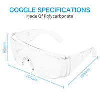 Gafas de seguridad Transparente Universal 10 piezas