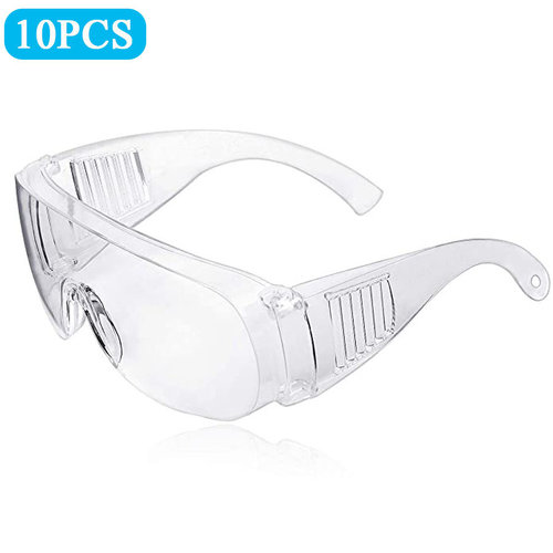  Okulary ochronne Przezroczyste Uniwersalne 10 sztuk 