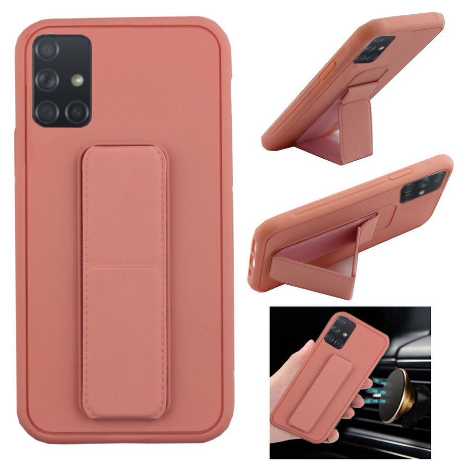 BackCover Grip for Samsung A71 Pink
