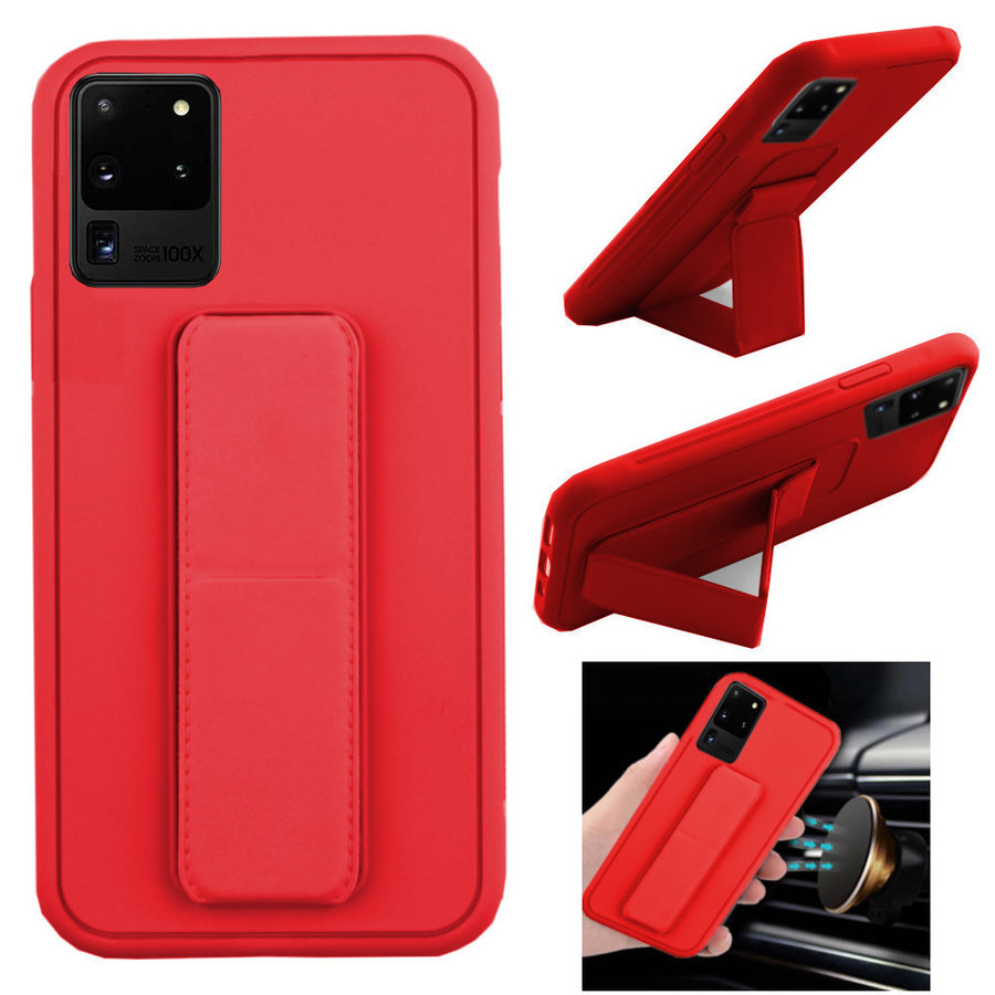 BackCover Grip pour Samsung S20 Rouge