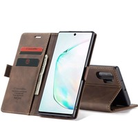 Portefeuille Rétro Slim pour Samsung Note 20 Ultra Marron