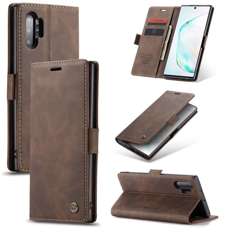 Retro Wallet Slim pour Samsung Note 20 Marron