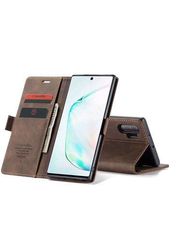  CaseMe Portefeuille Rétro Slim pour Note 20 Marron 