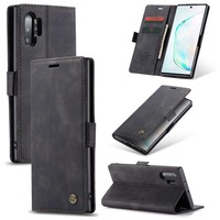 Portefeuille Rétro Slim pour Samsung Note 20 Ultra Noir