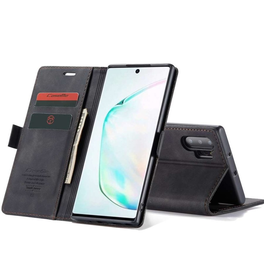 Retro Wallet Slim für Samsung Note 20 Schwarz