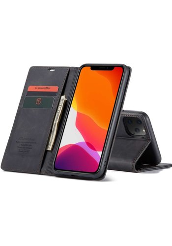  CaseMe Retro Wallet Slim für iPhone 12 Mini (5,4 ") Schwarz 