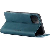 Portafoglio sottile retrò per iPhone 12 Pro Max (6,7 ") blu