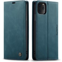 Portafoglio sottile retrò per iPhone 12 Pro Max (6,7 ") blu