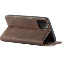 Portefeuille rétro mince pour iPhone 12 Pro Max (6,7 ") Marron