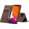 CaseMe Retro Wallet Slim voor iPhone 12 Pro Max (6.7") Bruin