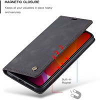 Retro Wallet Slim für iPhone 12 Pro Max (6,7 ") Schwarz