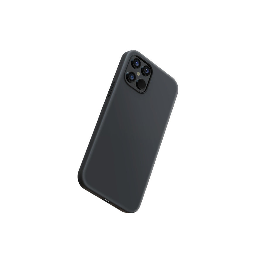 Tylna obudowa z płynnego silikonu Apple iPhone 12 Pro Max (6,7'') czarna