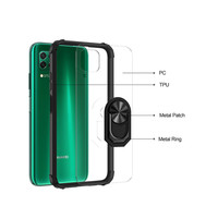 Anillo BackCover para Samsung A20S Transparente Negro