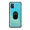 Colorfone Anillo BackCover para Samsung A71 Transparente Negro