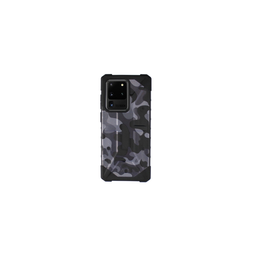 Backcover Shockproof Army voor Samsung S20 Ultra Zwart