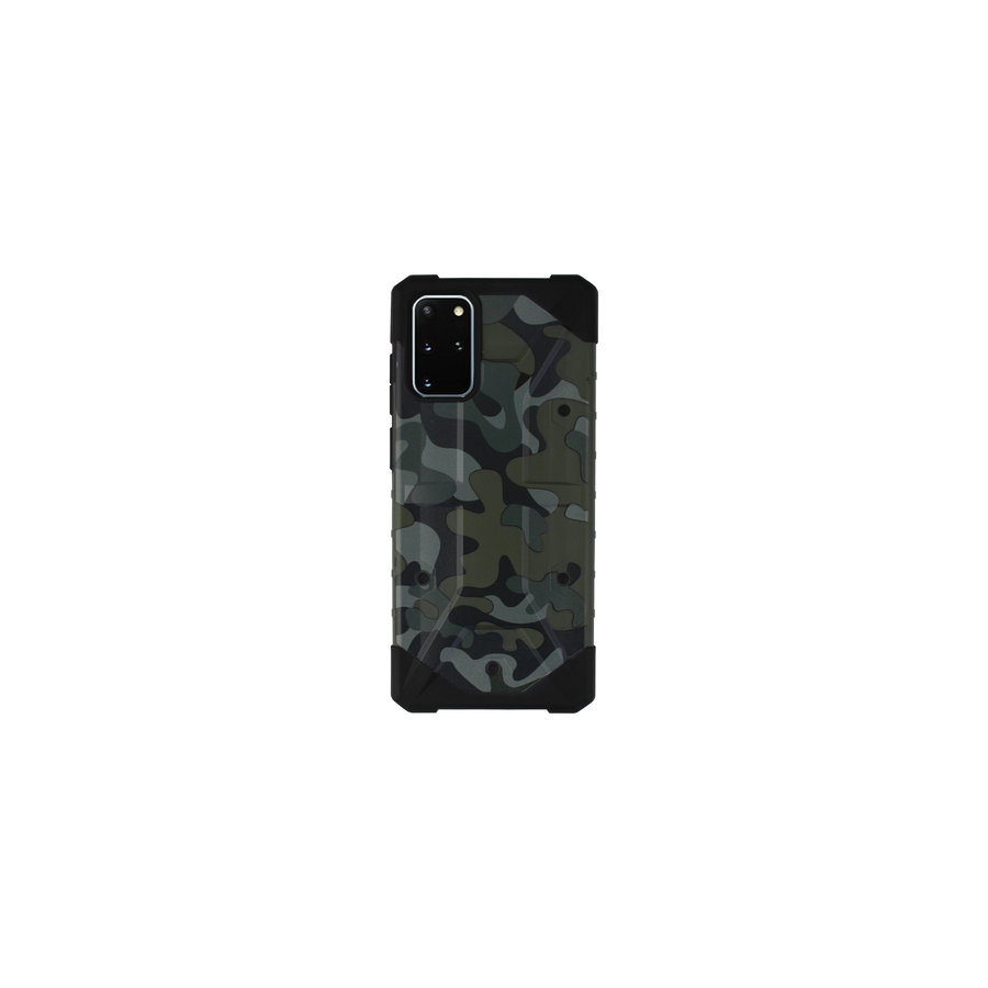 Backcover Shockproof Army voor Samsung S20 Plus Groen