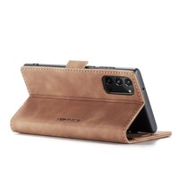 Retro Wallet Slim pour Samsung Note 20 L. Marron