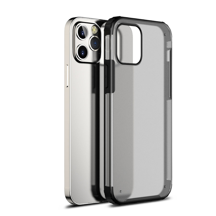 Pioneer Shockproof Case Apple iPhone 12 Pro Max 6.7'' Zwart