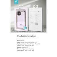 Glimmer Case Apple iPhone 12 Pro Max 6.7 '' Silver