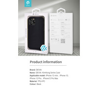 KimKong Case Apple iPhone 12 Mini 5.4'' Zwart