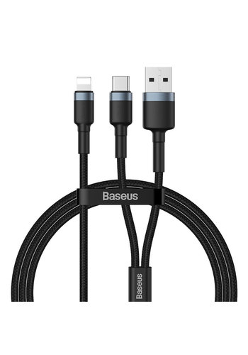  Baseus Câble 2 en 1 USB/Type-C vers Lightning 