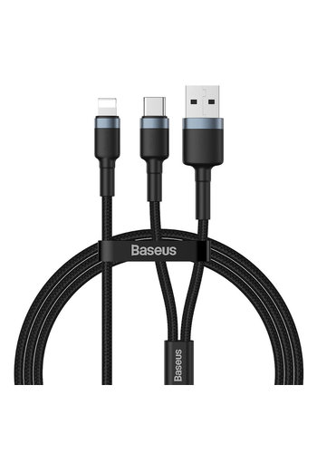  Baseus Cavo 2 in 1 da USB/Tipo C a Lightning 