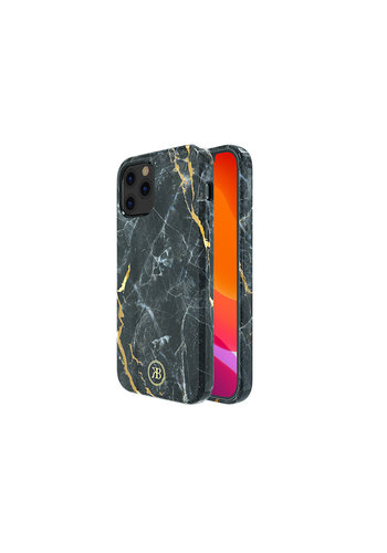  Kingxbar Jade BackCover iPhone 12/12 Pro 6.1 '' Nero 