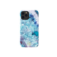 Cover posteriore in cristallo per iPhone 12 Pro Max 6,7 "blu