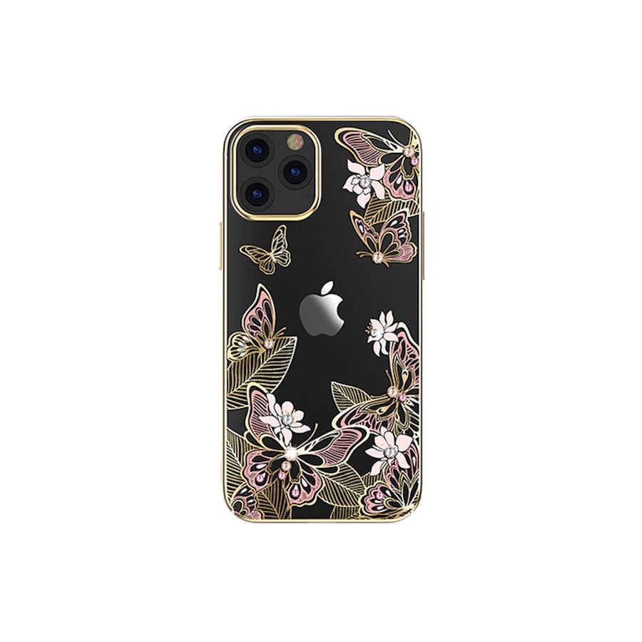 Butterfly BackCover iPhone 12/12 Pro 6.1'' Roze