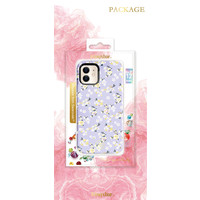 Carcasa trasera de flores para iPhone 12/12 Pro 6.1 '' Gardenia