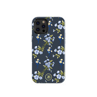Coque arrière fleurie iPhone 12 mini 5.4 '' Bleu