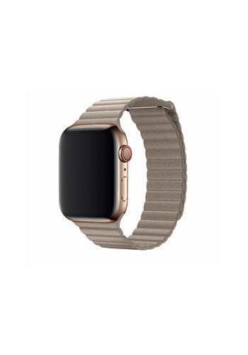  Devia Apple watch Leren band 42/44/45/49 mm beige 