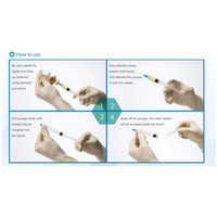 Safety syringe 3ml with Needle 100pcs.