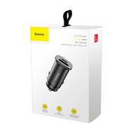 Autolader USB en C-type Zwart