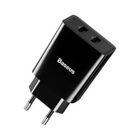 Dual USB Oplaadkop 10.5W Zwart