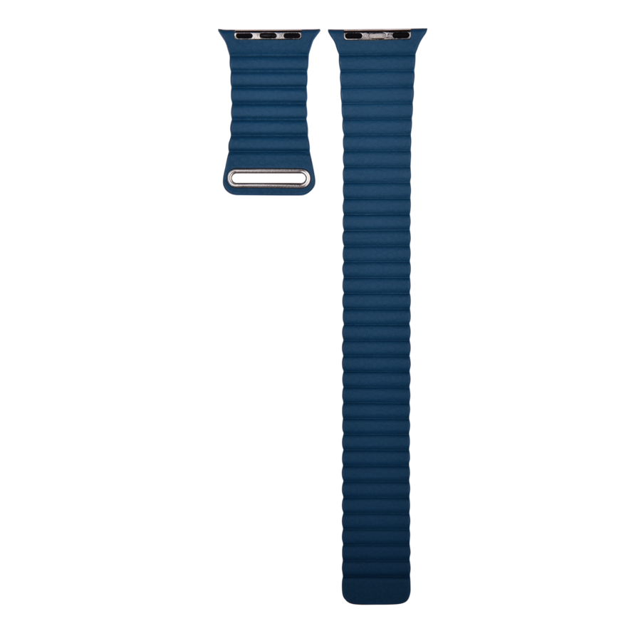 Apple Watch Bracelet Cuir 42/44/45/49mm Bleu