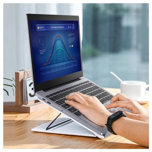  Baseus Opvouwbare & Verstelbare Mesh Laptopstandaard 15 Inch 