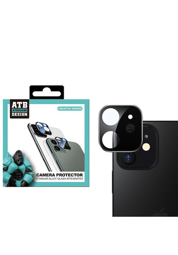  ATB Design Protecteur d'objectif d'appareil photo en titane + verre trempé iPhone 12 Mini 