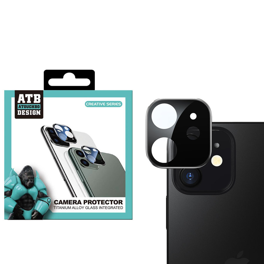 Protecteur d'objectif d'appareil photo en titane + verre trempé iPhone 12 Mini