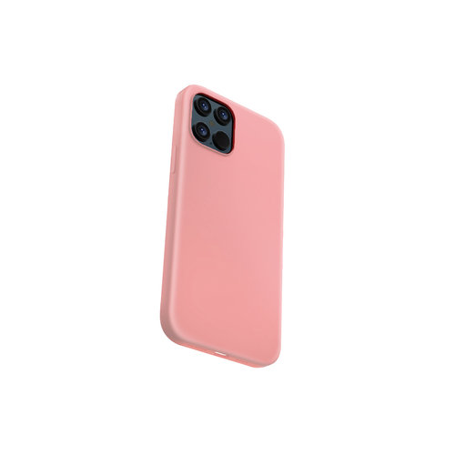  Devia Płynny silikon iPhone 12/12 Pro (6,1 '') różowy 