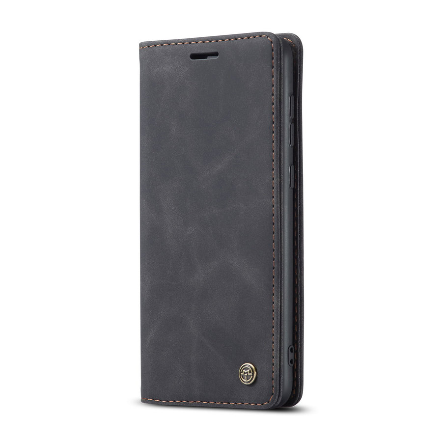 Retro Wallet Slim pour Samsung S21 Noir