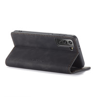 Portafoglio Retro Slim per Samsung S21 Nero