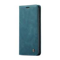 Retro Wallet Slim pour Samsung S21 Bleu