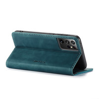 Retro Wallet Slim voor Samsung S21 Ultra Blauw